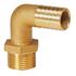 Brass right angle hose connector